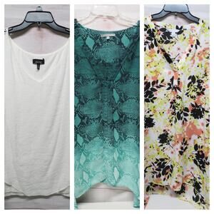 Lot of 3 Plus Size 3X Tops Blouses Alyx NY Collection Boutique